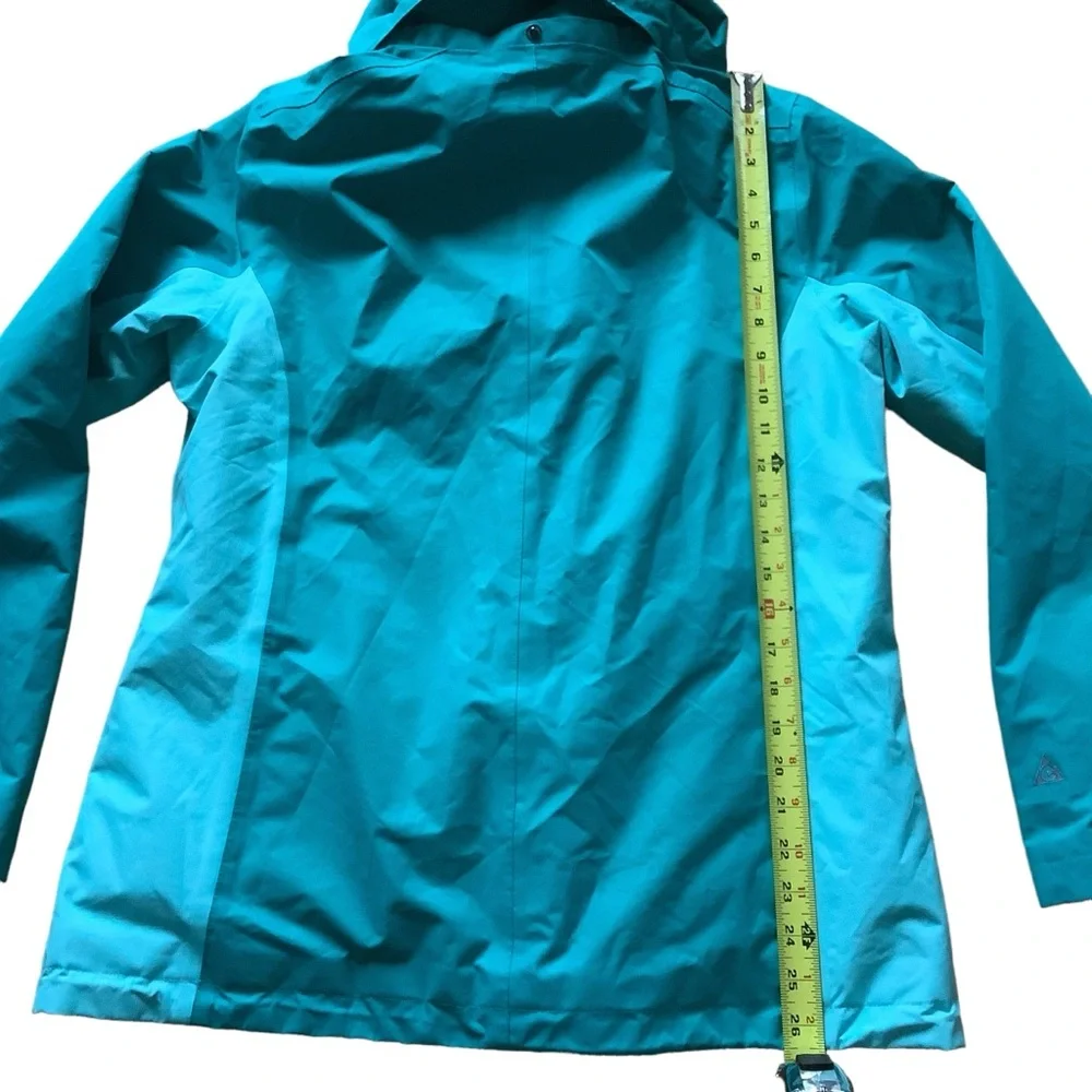 Gerry fleece lined winter jacket large green hiking outdoor coat parka size L